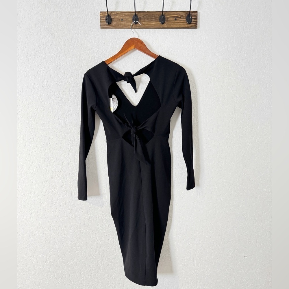 NWT Nookie Cleo Long Sleeve Midi Black - Picture 3 of 9